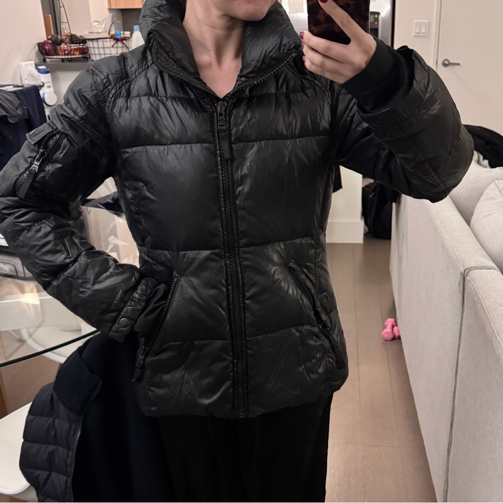 SAM new york black puffer jacket, size Small
